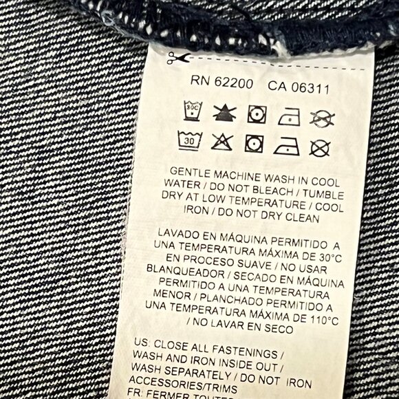 Puma Men's Baseball Collar Zip Front Denim Bomber Jacket, Blue XL - Picture 6 of 10